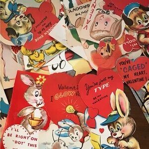 Vintage St. Valentine Paper Cutouts - 1960’s
